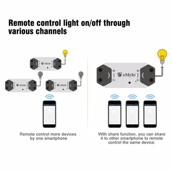 Smart WiFi Light Switch Wireless Relay Switch Module Remote Control Home Automation Timers praca z Alexa Echo Google Home