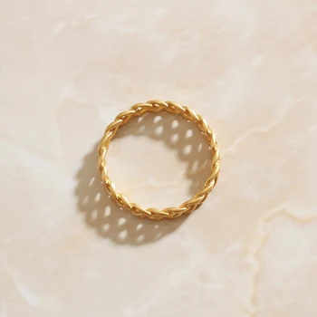 SOMMAR New Sale Gold color size 6 7 8 męskie pierścienie dla kobiet geometryczny twist ceny w euro biżuteria