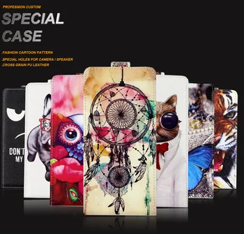 SONCASE case for Philips Xenium W8510 Flip phone back case Special Lovely Cool cartoon pu leather case Cover