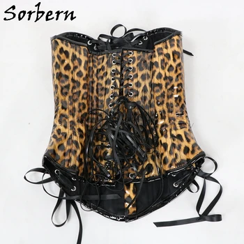 Sorbern Custom Color Corset Women Fetysz U-Shaped Cup Support Breast Steel Corset With Lace Corset Up Back Hourglass