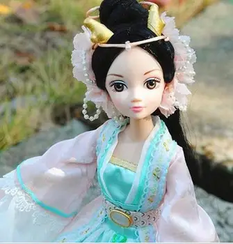 Specjalna niska cena sprzedaży 29 cm Kurhn lalka dla dziewczynki Chińska tradycyjna lalka wspólne ciało model zabawki dla dzieci Dzieci prezent na Urodziny