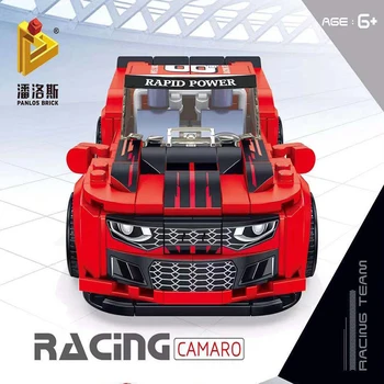 Speed Champions Creator City Camaro Racing samochody sportowe supercar DIY bloki zestawy figur cegły klasyczny model zabawki dla dzieci