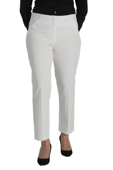 Spodnie damskie nowy sezon biuro casual stylowa moda lycra casual 2020 plus rozmiar tkaniny kieszeni wysoka talia białe spodnie tureckiego produkcji
