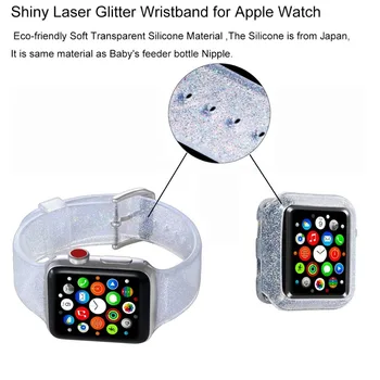 Sportowa miękka silikonowa taśma do Apple Watch 4 3 2 4 Wymiana paska Apple Watch Case i Apple Watch 38mm 42mm 44mm Series 4 3/2/1