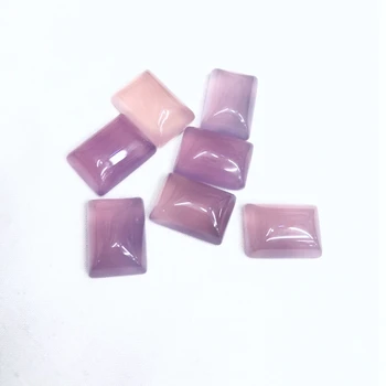 Sprzedaż hurtowa 20 szt. Naturalny fioletowy różowy Agat e Karneol akrylowe kaboszon 12x16 mm 13x18 mm prostokąt kaboszon kamień koraliki biżuteria