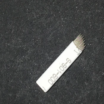Sprzedaż hurtowa 200szt 14 Pin Microblading Needle Tebori Blade makijaż permanentny tatuaż Microblading ręczne uchwyt 3D haft brwi
