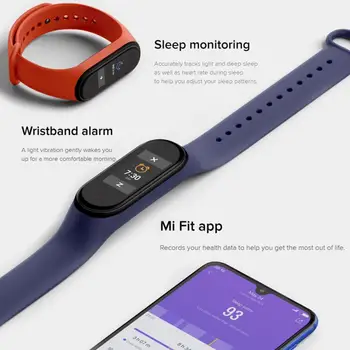 Sprzedaż hurtowa Xiaomi Mi Band 4 CN Edition HD Color Touch Screen Health Monitoring Original Smart Band For Mi Band 4