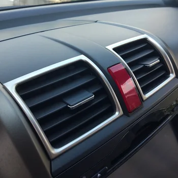 Stal nierdzewna centralna deska rozdzielcza klimatyzacja AC Vent control frame pokrywa wykończenie do Honda CRV CR-V 3 generacji 2007 2008 2009 2011