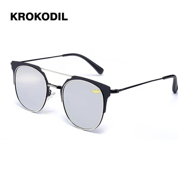Stal spolaryzowane okulary przeciwsłoneczne unisex styl metalowe zawiasy Polaroid soczewki wysokiej jakości oryginalne okulary damskie Oculos 2933