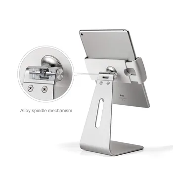 Stop aluminium 7-13 calowy tablet stand ekran 360 obrót kąt widzenia 180 stopni regulacji dla iPad Mini Pro Surface