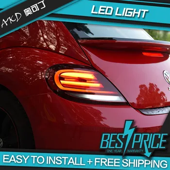 Stylizacja samochodu VW Beetle tylne światła 2013-2019 LED dynamiczny sygnał tylne światło LED lampa tylna zespolona DRL tarczowe rewers akcesoria samochodowe