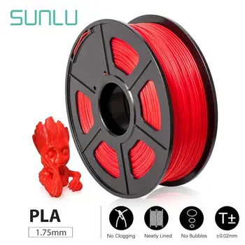 SUNLU PLA drukarka 3D żarnik 1.75 mm 1 kg PLA metal z tworzywa sztucznego żarnik materiał międzynarodowy magazyn szybki statek wysokiej jakości