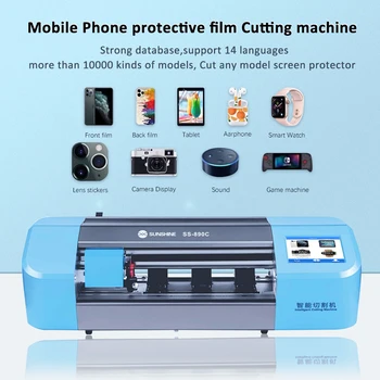 Sunshine SS-890C Film Cutting Machine Mobile Phone Front Back Protective Screen Film Ploter Cutter