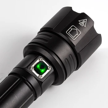 Super mocny latarka led lampa XHP90 taktyczna Latarka Lanterna polowanie Wodoodporna latarka odkryty latarka użyć akumulator 26650