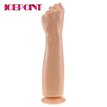 Super ogromna sztuczna ręka dildo przyssawka duży penis ręcznie fisting zabawki gigantyczne wibratory dla kobiet эспандер dorosła płeć zabawka duży członek
