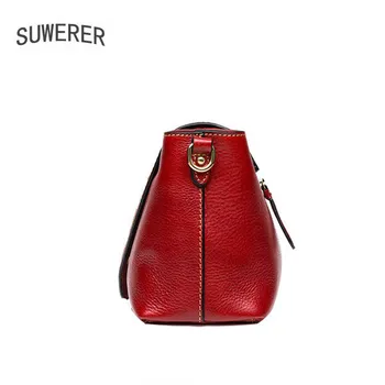 SUWERER New Highquality Cowhide Bag luksusowe torebki damskie torby projektant znane marki torba damska ze skóry naturalnej