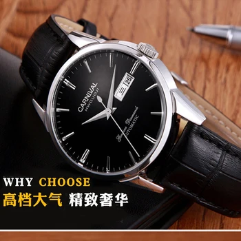 Switzerland Carnival Top Brand Luxury Men Zegarki Automatic Self-Wind Watch Men Sapphire reloj hombre relogio clock C8646G-2