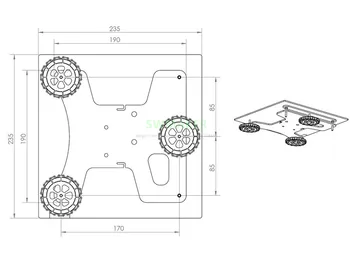 SWMAKER Y Carriage Plate płyta aluminiowa z 3-punktowym należy wyrównać, srebra i nakrętkami utleniania dla drukarki 3D Creality Ender-3 ender-3s