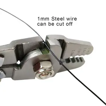 Szczypce wędkarskie 8-aluminium typ tulei zacisk aluminiowy rękaw szczypce do drutu Lina press aluminiowy uchwyt fryzura 158-350 mm