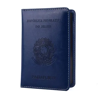 Sztuczna Skóra Brazylia Posiadacz Paszportu Brazylijski Identyfikacyjny Etui Capa Passaporte Drogowy Portfel Porta Carteira Cartao De Visita