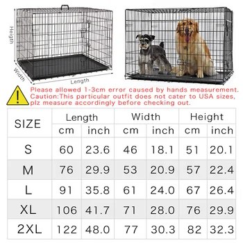 Szybka wysyłka Pet Dog Cage House Metal Dog Crates Double-Door Kennel Home składany łatwo zainstalować psi domek dla małej dużego psa