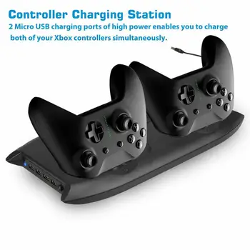 Szybka ładowarka do kontrolera XBOX ONE Dual Charging Dock Charger For Rechargeable XBOX ONE Controller Battery Stander Accessories