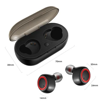 Słuchawki Bluetooth TWS słuchawki bezprzewodowe sterowanie dotykowe słuchawki Bluetooth głośnomówiący słuchawki sportowe, słuchawki zestaw słuchawkowy do gier