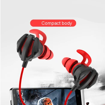 Słuchawki kaski do CS Games Gaming In-Ear Headset 7.1 z regulacją głośności mikrofonu PC Gamer słuchawki