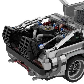 Słynny Delorean Back to the future Time Machine Car Vehicle Assembly Model Collection DIY super zabawki dla dzieci prezent na boże Narodzenie