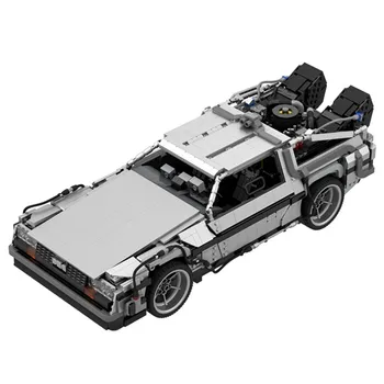 Słynny Delorean Back to the future Time Machine Car Vehicle Assembly Model Collection DIY super zabawki dla dzieci prezent na boże Narodzenie