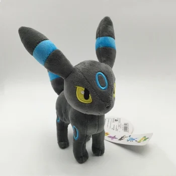 TAKATA TOMY Pokemon Umbreon miękkie miękkie miękkie zabawki kreskówka cute lalka dla dzieci anime akcja pluszowe zabawki przewodnik potwór Eevee prezent
