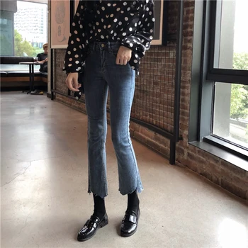 Tanie hurtownie 2019 Nowa wiosna lato gorąca sprzedaż moda damska casual spodnie jeansowe XC19