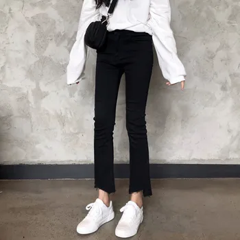 Tanie hurtownie 2019 Nowa wiosna lato gorąca sprzedaż moda damska casual spodnie jeansowe XC19