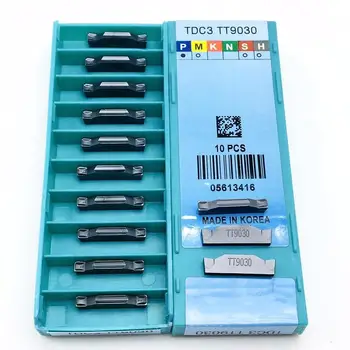 TDC3 TT9030 TDC3 TT9080 pełnowęglikowe ostrze oryginalny 3 mm tokarka CNC rowki narzędzie tnące ostrze tokarka części narzędzia
