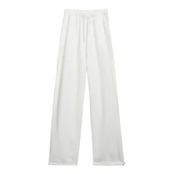 Temat Wysoka Talia Białe Sportowe Spodnie Biegacze Dla Kobiet Meble Casual Spodnie Hippie Spodnie Damskie Białe Sportowe Spodnie