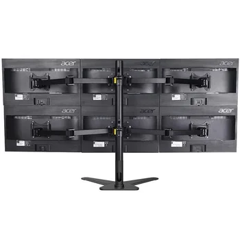 Tenis wolnostojący sześć ciężkich monitorów LCD Arm Mount Stand regulowane 6 ekranów nadają się do 10