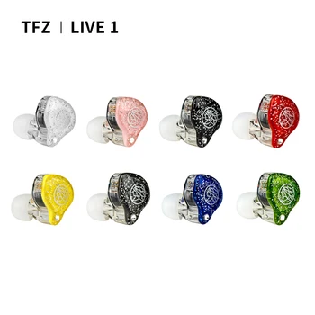 TFZ Live 1 przewodowe słuchawki z mikrofonowym monitorem hifi 3,5 mm kabel zestaw słuchawkowy 11,4 mm+2DD графеновый blok w słuchawce