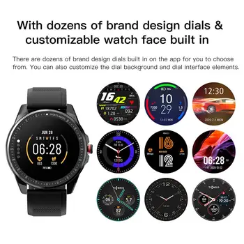 TICWRIS Smart Watch IP68 Wodoodporny Sports fitness bransoletka tętno 1,3 calowy ekran dotykowy Smartwatch dla Android IOS 2020