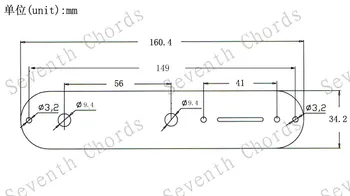 TL gitara elektryczna wyciskarka Седловой tylna i 3-rodzaj przewodowa wstępnie załadowany przewodowa płytka Kontrolna