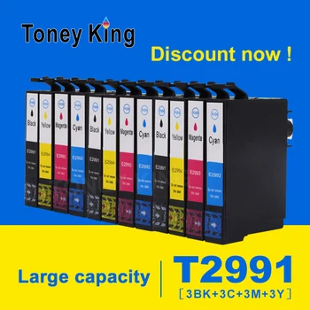 Toney King 3 zestaw kompatybilny z tonerem T2991 29 Epson 29XL do Epson XP 235 332 432 247 442 342 345 принтерные atrament