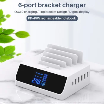 Tongdaytech Multi USB Charger Quick Charge QC 3.0 Fast PD Charger stacja dokująca do iphone ' a 12 11 Pro Max Samsung S10 S20 Note 20