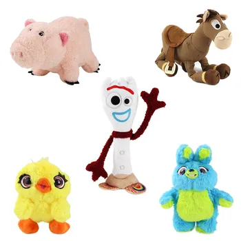 Toy story 4 pluszowe zabawki Bunny Ducky Forky Hamm Bulleye miękkie miękkie lalki zwierząt Urodziny prezent na boże Narodzenie dla dzieci