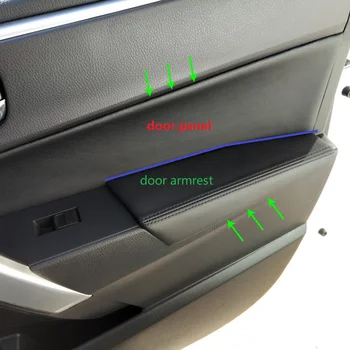 Toyota Corolla 2016 2017 4szt mikrofibra, skóra, wewnętrzne panele drzwi strażnicy / drzwi podłokietnik panel pokrywa wykończenie