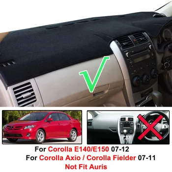 Toyota Corolla Axio Fielder 2007 2008 2009 2010 2011 Dash Mat pokrywa deski rozdzielczej Dashmat Anti-dirty Pad dywan akcesoria samochodowe
