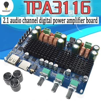 TPA3116 50 W+50 W Bluetooth USB TF dekodowanie 2.1 kanałowy cyfrowy wzmacniacz mocy opłata 2.1 cyfrowy wzmacniacz mocy opłata