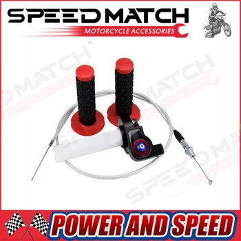 Transperent Twist Gas Throttle Quick Twister&Dual Cable & Protaper Handle Grip Fit IRBIS TTR CRF MAX.