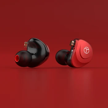 TRN V90S 5BA+1DD Headset Metal Hybrid HIFI Bass Earbuds In Ear Monitor OCC czysty miedziany kabel-słuchawki