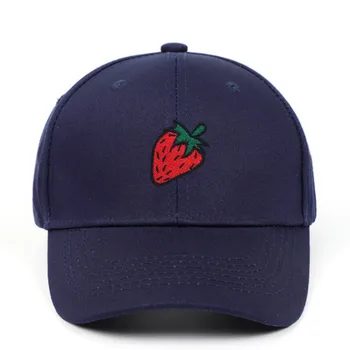 Truskawka czapka z daszkiem dla kobiet haft owoce snapback hat cap uliczny hip-hop tato kapelusz bawełna mężczyźni cap drop shipping