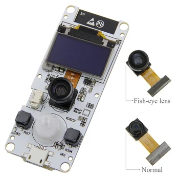 TTGO ESP32-WROVER-B OV2640 moduł kamery T-Camera ESP32 WROVER & PSRAM moduł kamery 0.96 OLED dla Arduino