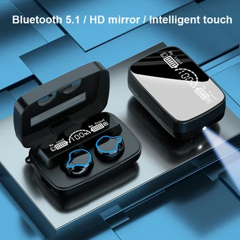 TWS Bezprzewodowe słuchawki Bluetooth wodoodporna słuchawki 9D Hifi stereo mini słuchawki tłumiące hałas słuchawki z mikrofonem